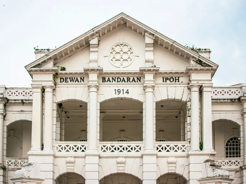 Ipoh's white colonial-era town hall